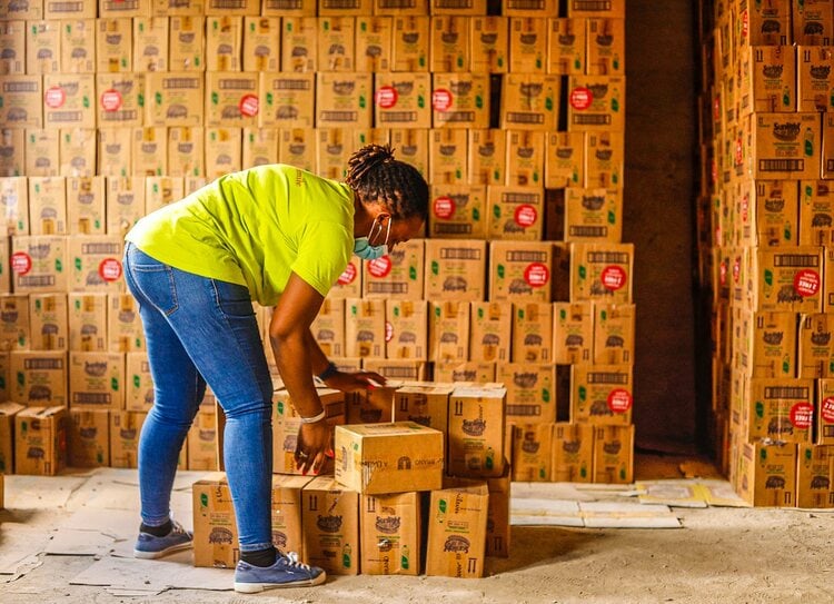 An Example of a Food Pantry Owned By Lagos Food Bank Initiative