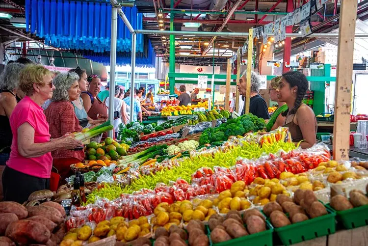 Fruit Vegetable Store in an Open Market